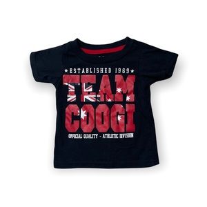 Baby Team Coogi Black and Red Short Sleeve Graphic T Shirt 6/9 Months
